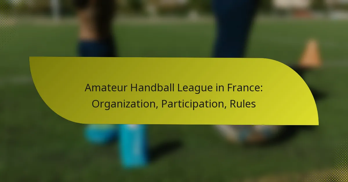 Amateur Handball League in France: Organization, Participation, Rules
