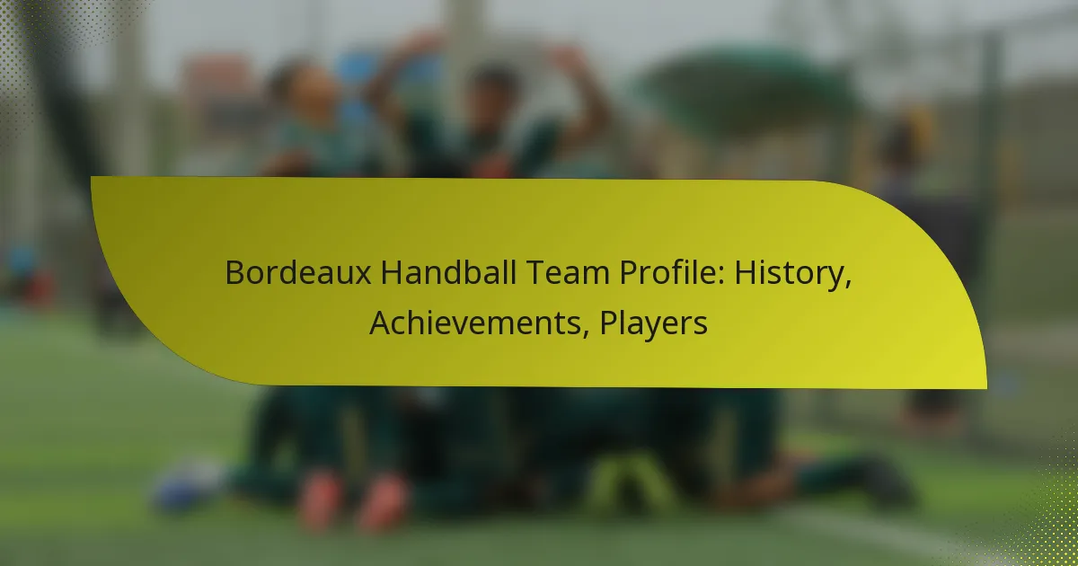 Bordeaux Handball Team Profile: History, Achievements, Players