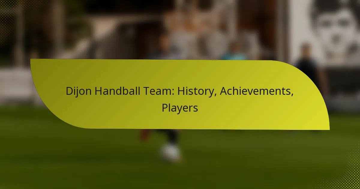 Dijon Handball Team: History, Achievements, Players