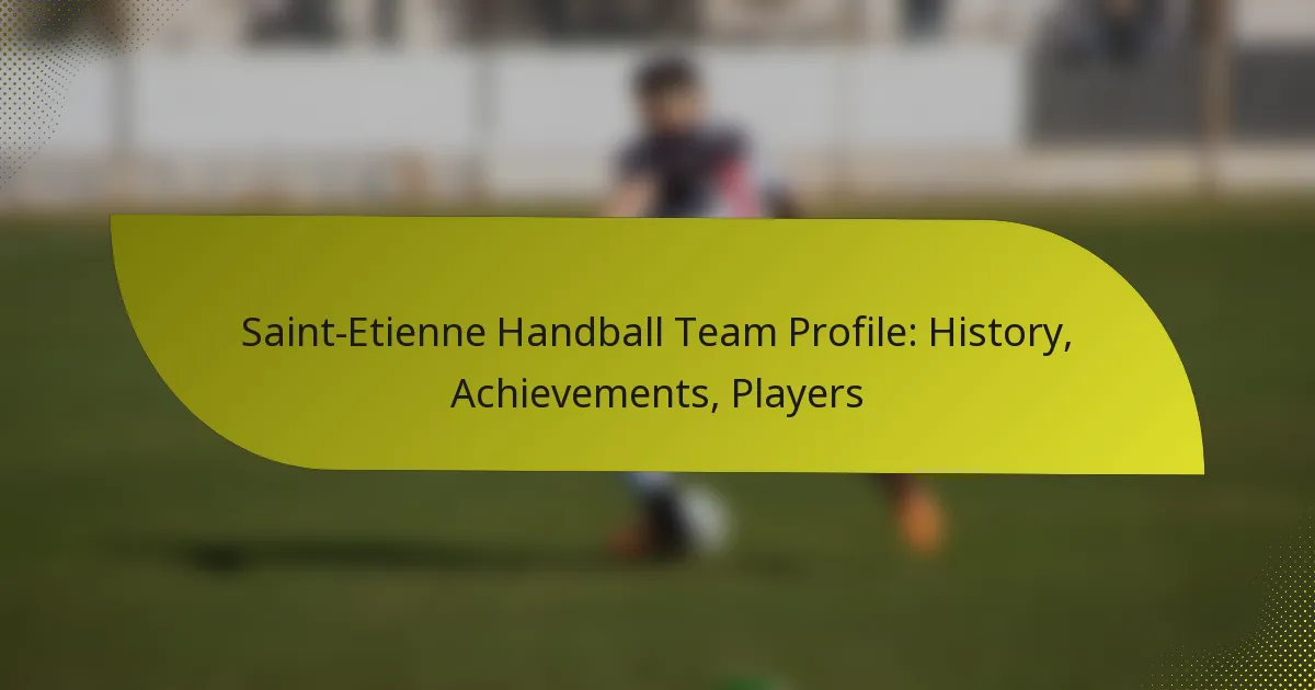 Saint-Etienne Handball Team Profile: History, Achievements, Players